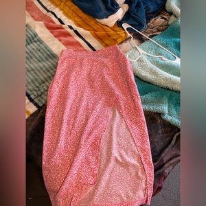 Abercrombie and fitch skirt pink floral print